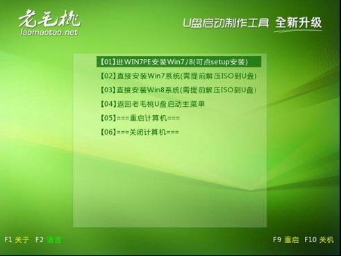 用老毛桃WinPE安装原版Win7两类方法（转载）